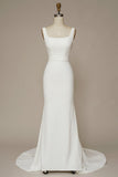 Robe de mariée sirène à encolure carrée