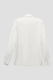 Chemise De Costume À Manches Longues Pour Hommes Blancs