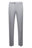 Ensemble De Costume 3 Pièces Simple À Revers Châle Gris Pour Hommes