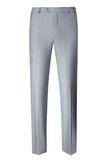 Gris 3 Pièces À Revers En Pointe Costumes Pour Hommes