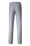 Gris 3 Pièces À Revers En Pointe Costumes Pour Hommes