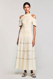 Robe Longue Abricot Trapèze Licou