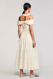 Robe Longue Abricot Trapèze Licou