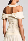 Robe Longue Abricot Trapèze Licou