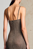 Robe Longue Bordeaux  Fourreau Bretelles Spaghetti