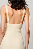Robe Mini Abricot Satin Trapèze Bretelles Spaghetti