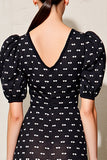 Robe Longue Noir Satin Fourreau Col V