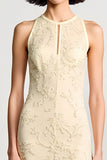 Robe Midi Abricot Tulle Trapèze Licou