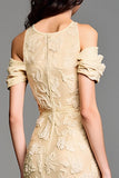 Robe Longue Jaune Satin Trapèze