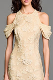 Robe Longue Jaune Satin Trapèze