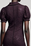 Robe Longue Noir Tulle Trapèze Avec Col