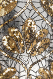 Scintillant Abricot Perlé Frangé 1920s Cape avec Paillettes
