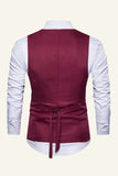 Revers Noir À Poitrine Unique Gilet Noir Pour Hommes
