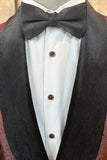 Paillettes Bourgogne Jacquard Châle Revers Costumes De Bal Pour Hommes