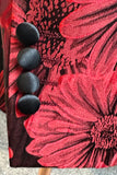 Paillettes Bourgogne Jacquard Châle Revers Costumes De Bal Pour Hommes