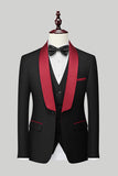 Costumes De Bal Pour Hommes 3 Pièces Bleu Royal Châle Revers