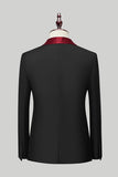Costumes De Bal Pour Hommes 3 Pièces Bleu Royal Châle Revers