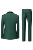 Costumes De Bal Pour Hommes 3 Pièces Bleu Royal Châle Revers
