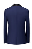 Costumes De Bal Pour Hommes 3 Pièces Bleu Royal Châle Revers