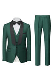 Costumes De Bal Pour Hommes 3 Pièces Bleu Royal Châle Revers