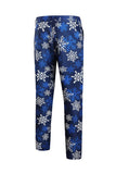 Bleu Snowflake Imprimé 3 Pièces Costumes De Fête De Noël Pour Hommes