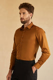 Chemise À Manches Longues Rose Costume Solide