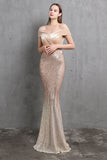 Robe gold mermaid Sequin Long Prom