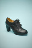 Talons Chunky en cuir noir