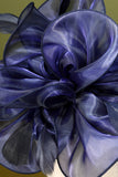 Bandeau perlé en organza bleu des années 20