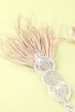 Bandeau à clapet perlé de plumes des années 20