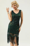 Robe à franges rétro à sequins 20