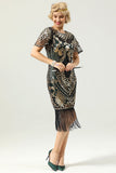 Robe à paillettes vertes des années 20