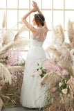 Robe de mariée blanche de cou de halter
