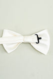 Nœud papillon en satin réglable blanc Nœud papillon Tuxedo formel