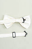 Nœud papillon en satin réglable blanc Nœud papillon Tuxedo formel