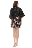 Robes de mariée kimono noir deux pièces