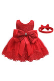 Col Bateau Blush Filles Robes avec dentelle