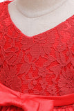Col Bateau Blush Filles Robes avec dentelle
