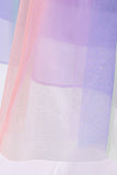 Tulle Robes sans manches violettes pour filles avec nœud papillon