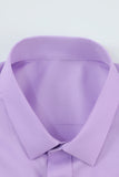 Chemise pour homme pourpre sans rides à manches longues solides