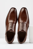 Chaussures habillées en cuir noir pour hommes
