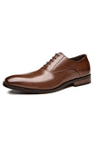 Chaussures habillées en cuir noir pour hommes