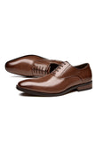 Chaussures habillées en cuir noir pour hommes