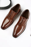 Chaussures habillées en cuir noir pour hommes