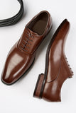 Chaussures habillées en cuir noir pour hommes