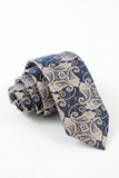Navy Homme Jacquard 5 pièces Accessoire Set Cravate et Nœud Papillon Poche Carré Fleur Revers Pin Tie Clip