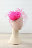 1920s Fuchsia Femme Bandeau Avec Voile