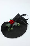 Bandeau noir avec fleur des années 1920