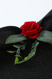 Bandeau noir avec fleur des années 1920