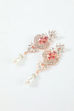 Champagne Drop Boucles d’oreilles Collier Ensemble d'accessoires de fête des années 20